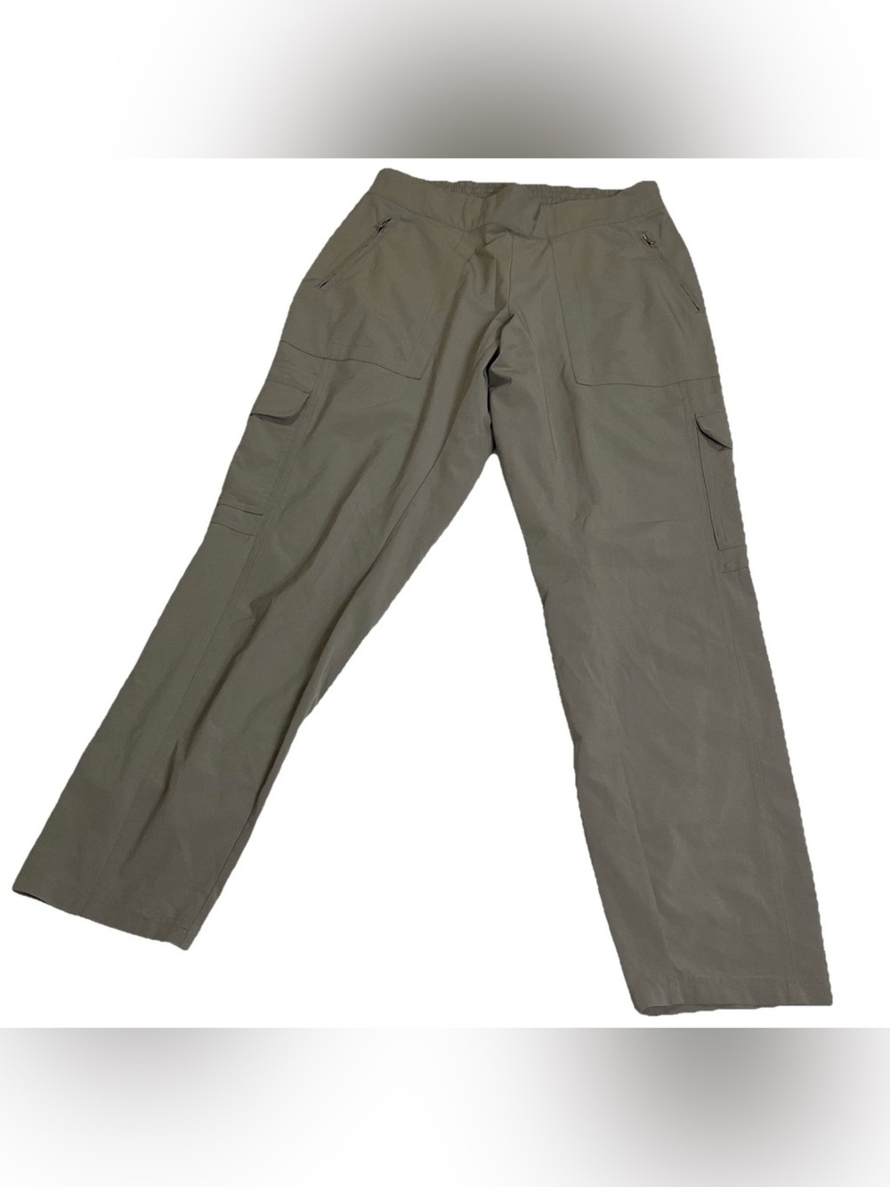 Athleta Chelsea Cargo Pant Light Asphalt Taupe 594971-04 Size 8 Gorpcore Athleis